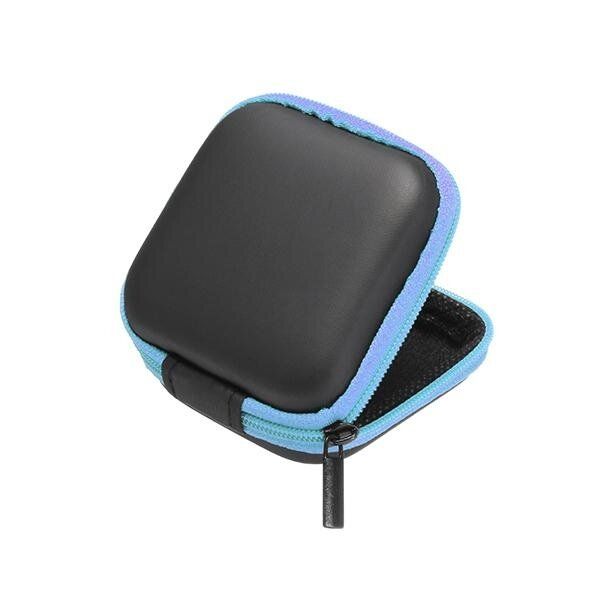 Fingertip Gyro Box Storage Package Mobile Phone Data Cable Charger Light Blue