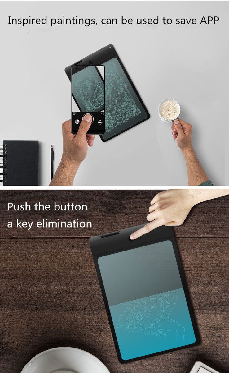 Ultra Thin 8.8 Inch Portable LCD Writing Tablet Digital Drawing Board Handwriting Pads With Pen