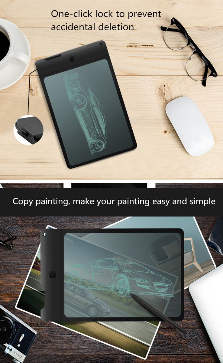 Ultra Thin 8.8 Inch Portable LCD Writing Tablet Digital Drawing Board Handwriting Pads With Pen