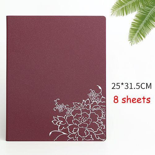 360Grams A4 PU Leather Menu Folder Price List Book For Restaurant & Salon & Hotel Wine Blank
