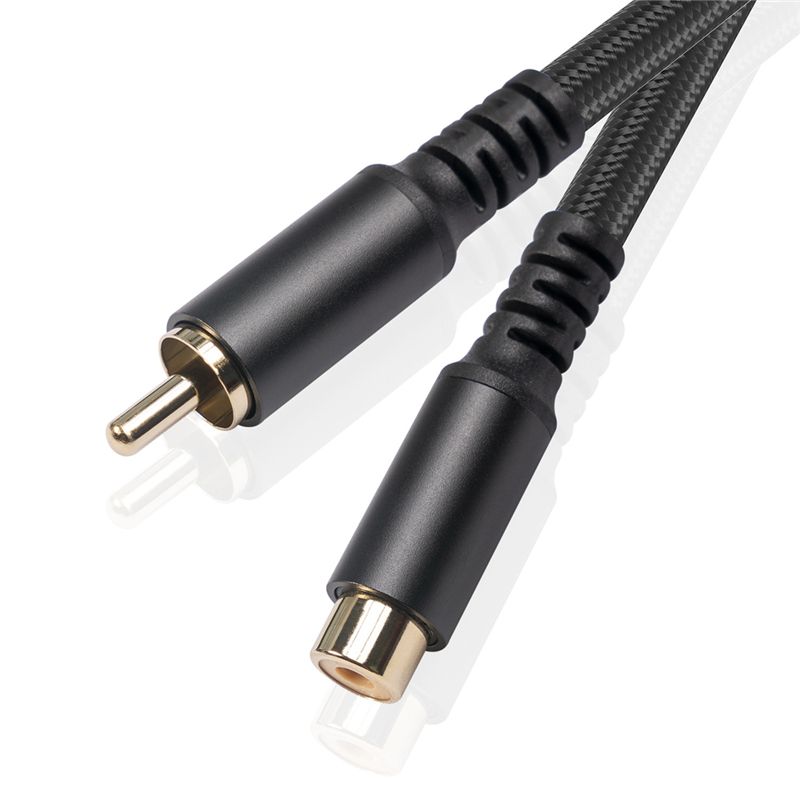 RCA Extension Cable RCA Audio Video Cable RCA Male To Female Cord for Speaker  Subwoofer  Camera  HDTV  Amplifier  1.8M