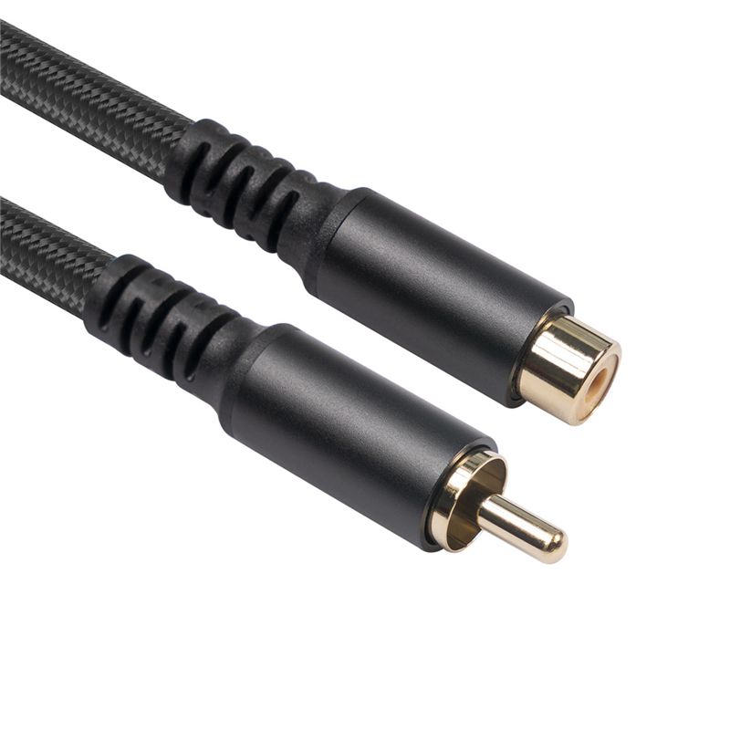 RCA Extension Cable RCA Audio Video Cable RCA Male To Female Cord for Speaker  Subwoofer  Camera  HDTV  Amplifier  1.8M