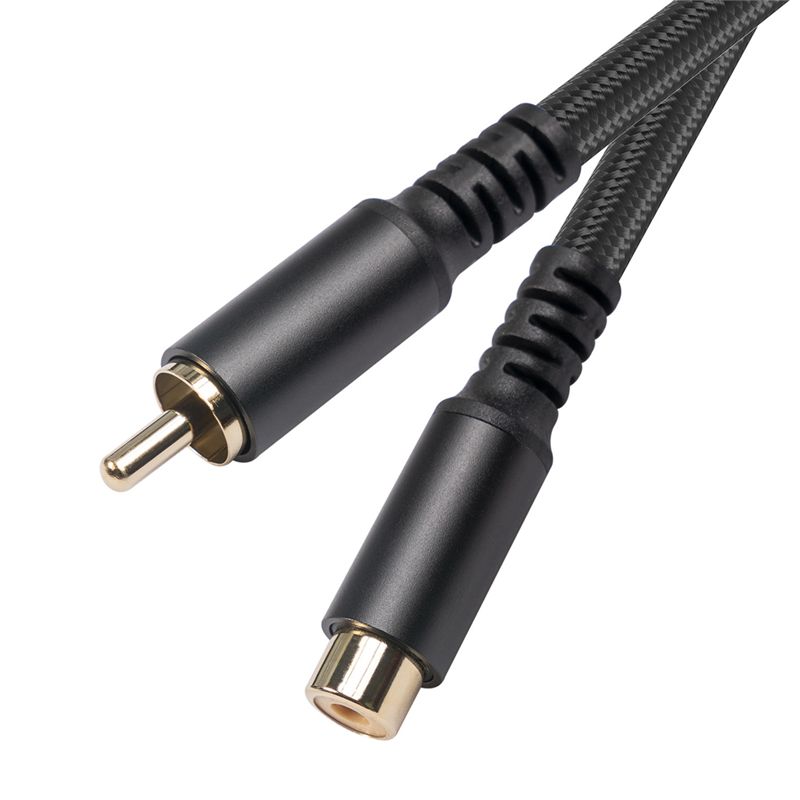RCA Extension Cable RCA Audio Video Cable RCA Male To Female Cord for Speaker  Subwoofer  Camera  HDTV  Amplifier  1.8M