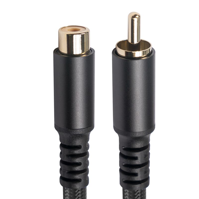 RCA Extension Cable RCA Audio Video Cable RCA Male To Female Cord for Speaker  Subwoofer  Camera  HDTV  Amplifier  1.8M
