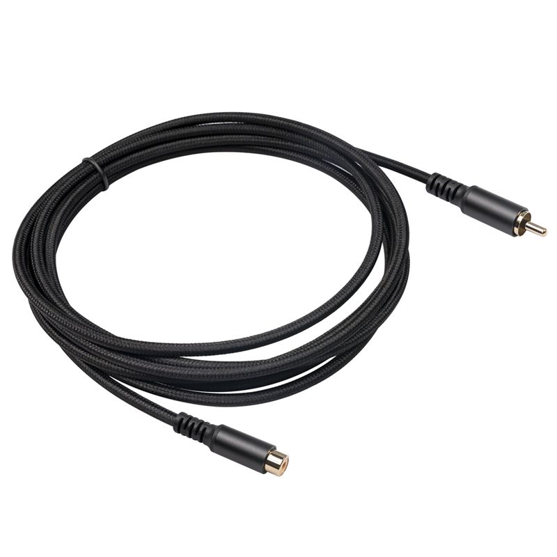 RCA Extension Cable RCA Audio Video Cable RCA Male To Female Cord for Speaker  Subwoofer  Camera  HDTV  Amplifier  1.8M