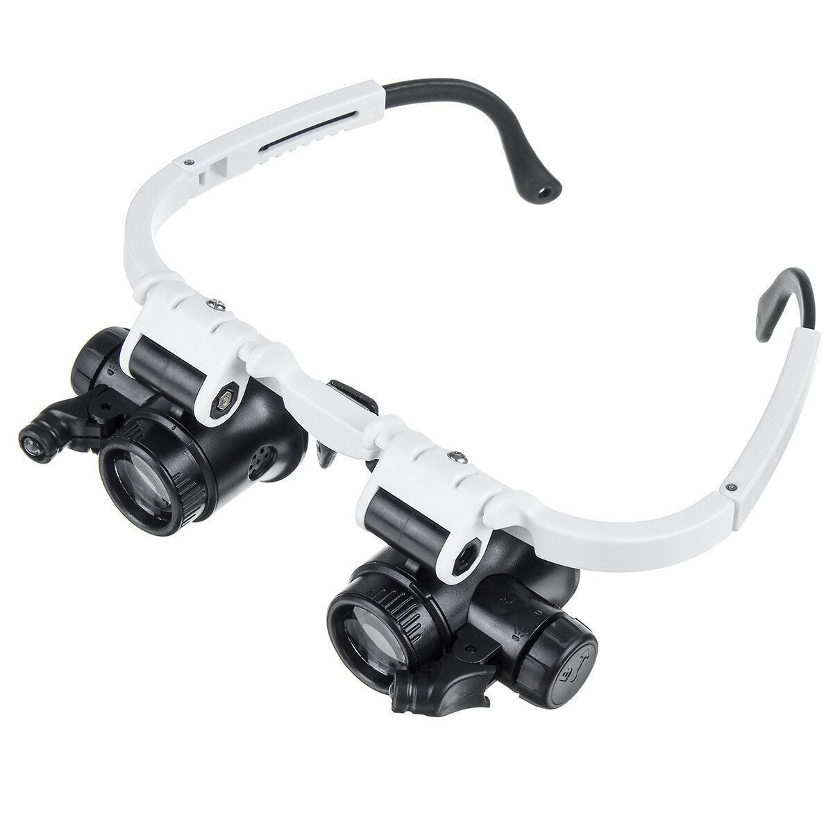 Magnifier Magnifying Eyes Loupe Jeweler Watch Repair Dual LED Light Lens