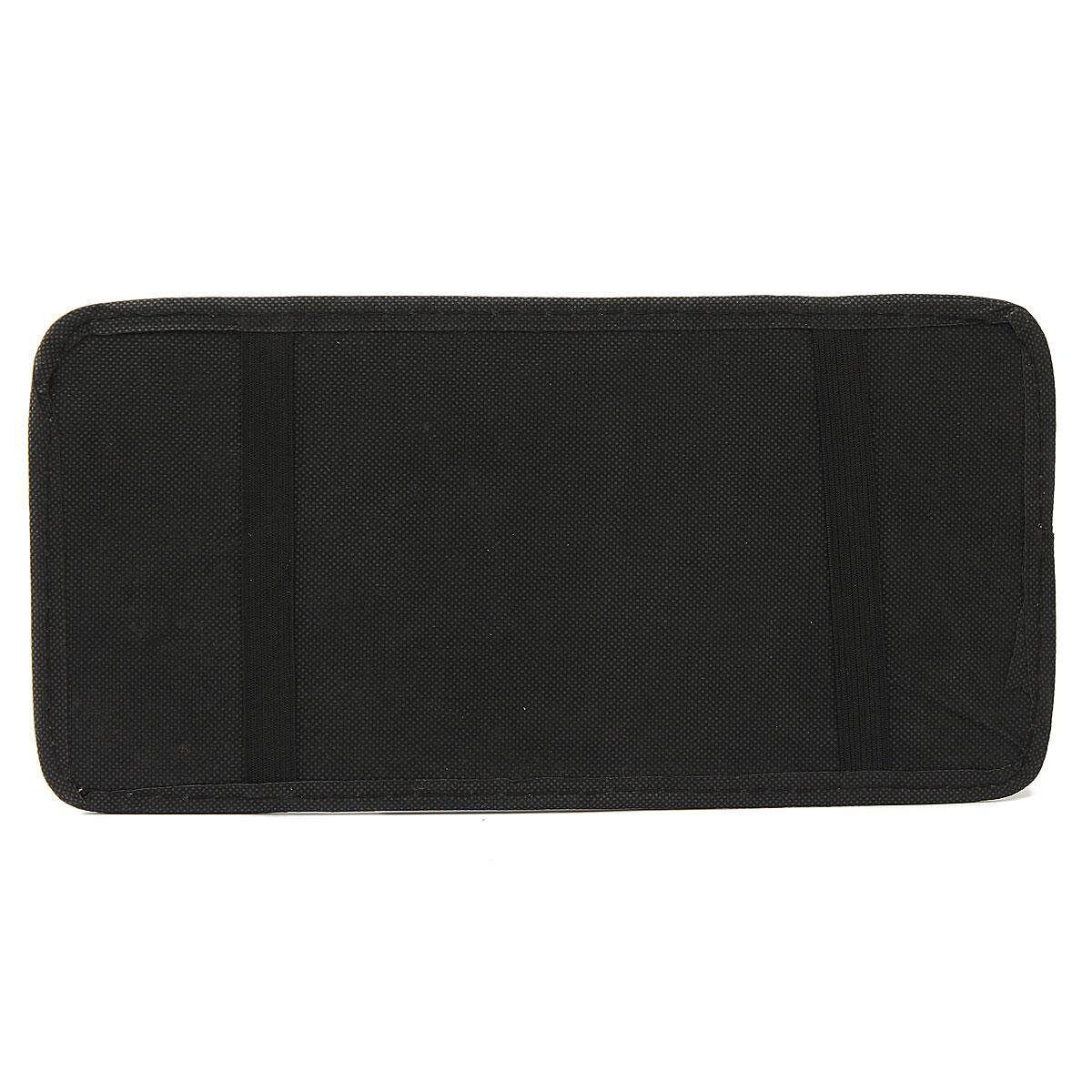 12 Disc Capacity CD Car Sun Visor Storage Dvd Holder Black Pocket Case Organizer