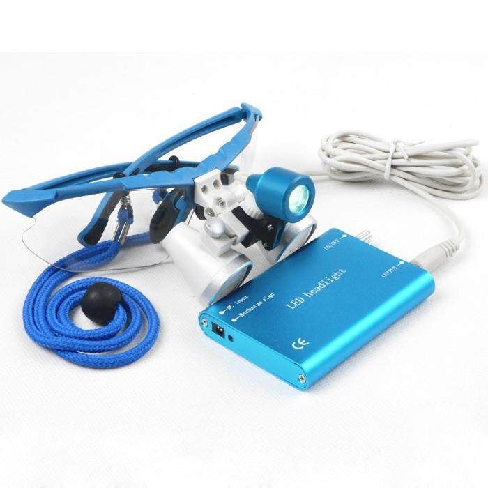 3.5x420mm Dental Surgical Loupe Magnifier Binocular Magnifier With LED Head Light Lamp Dental Loupes