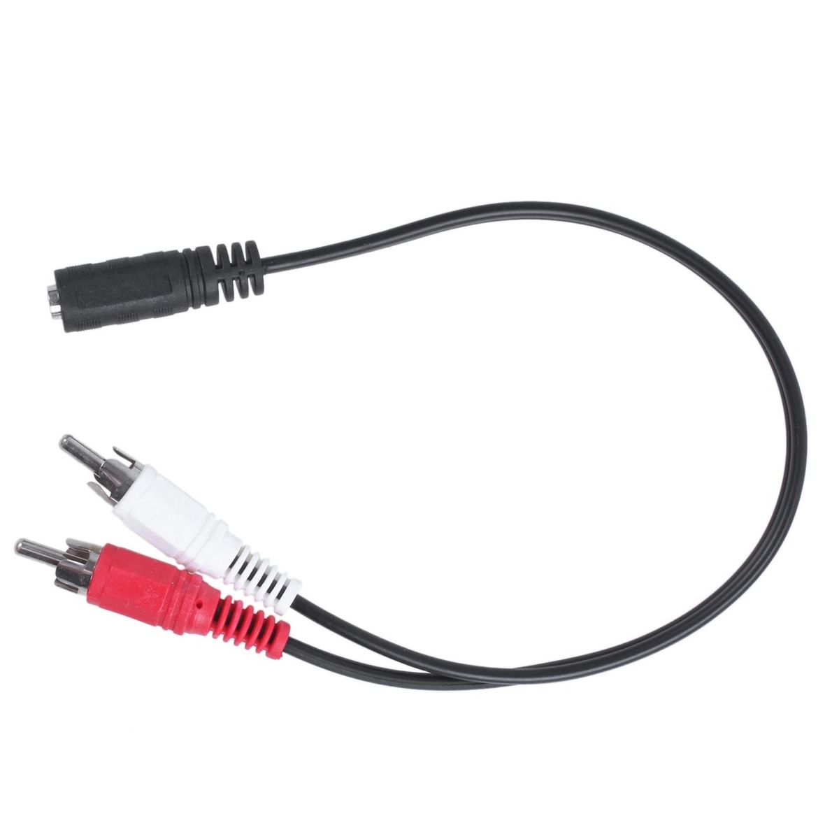 3.5 mm stereo female 2 RCA male AV cable auxiliary audio ada