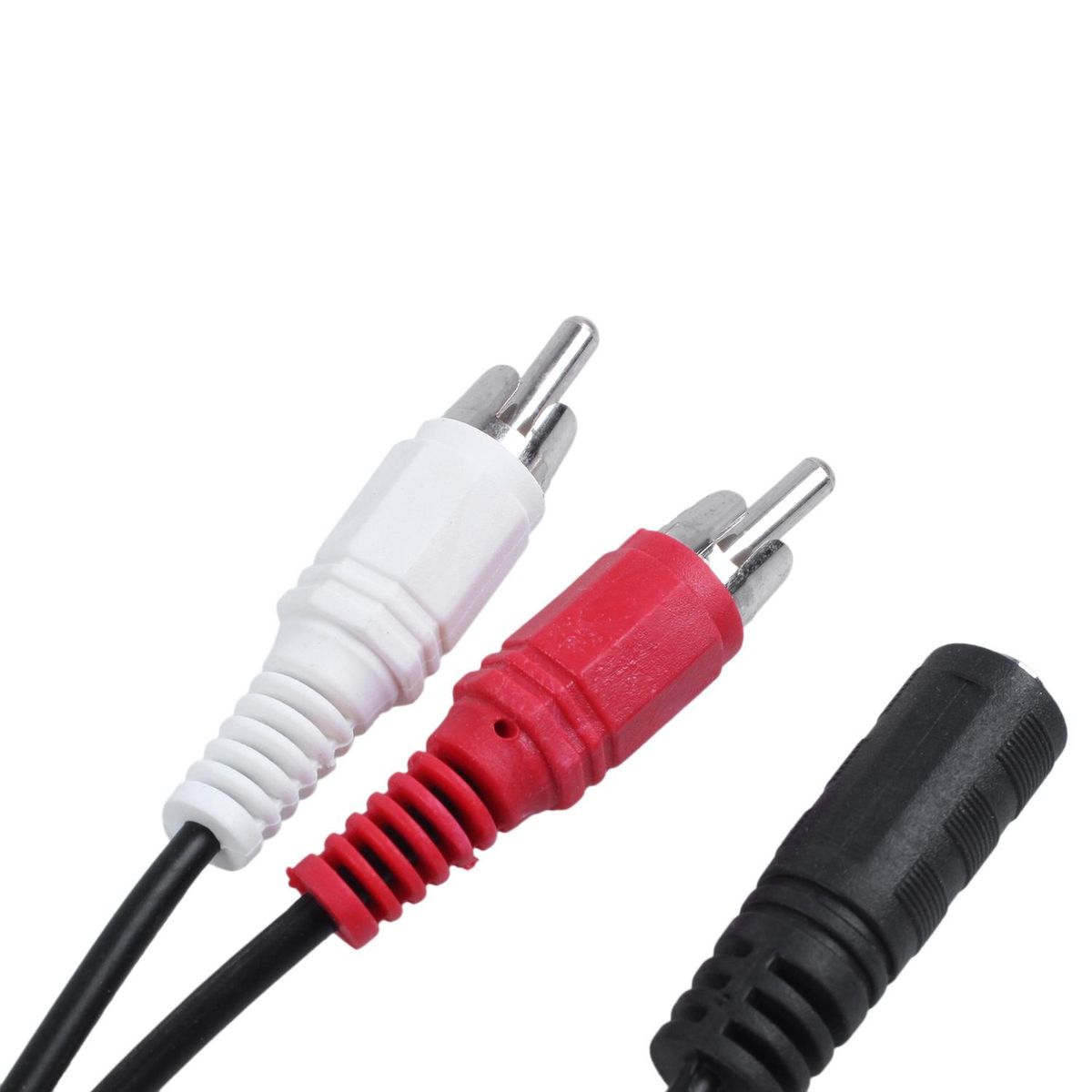 3.5 mm stereo female 2 RCA male AV cable auxiliary audio ada