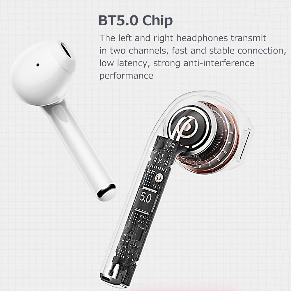 Lenovo thinkplus New Version LP2 True Wireless BT Headphone Semi-in-ear Sport Earbuds BT5.0 Chip 13mm Composite Unit White