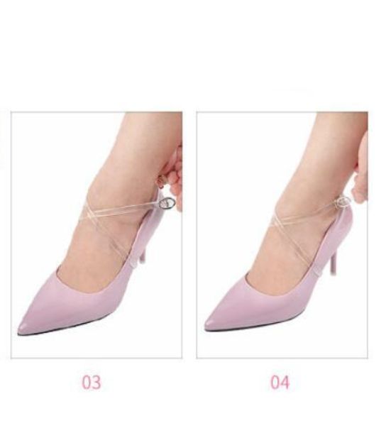 Invisible Shoe Straps For Holding Loose High Heels Shoe Strings Ankle Straps