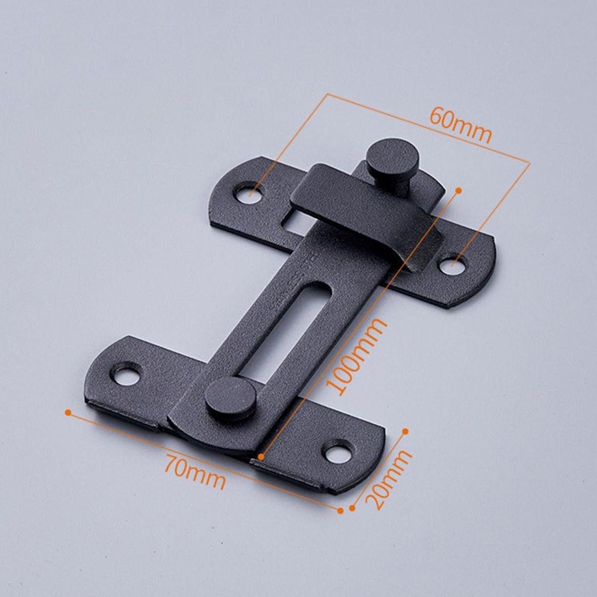 Door Latch Securelatch Stainless Steel Privacy Security Door for Home Black