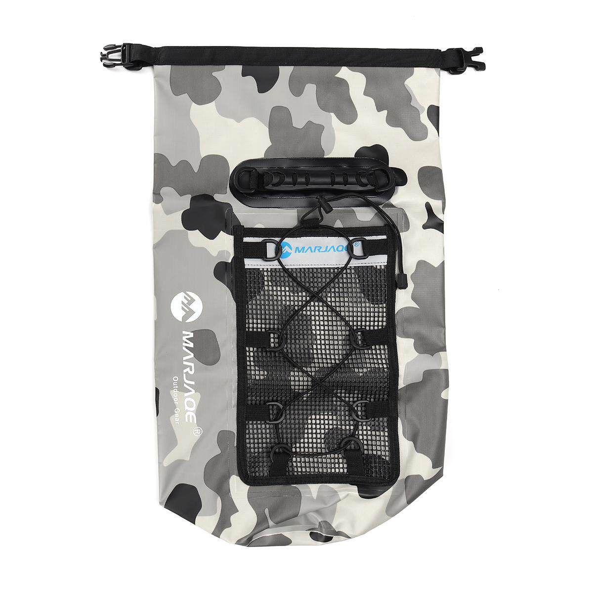 MARJAQE 25L Sports Waterproof Bag Dry Bag Canoe Pouch Boating Kayak Hiking Rucksacks Blue