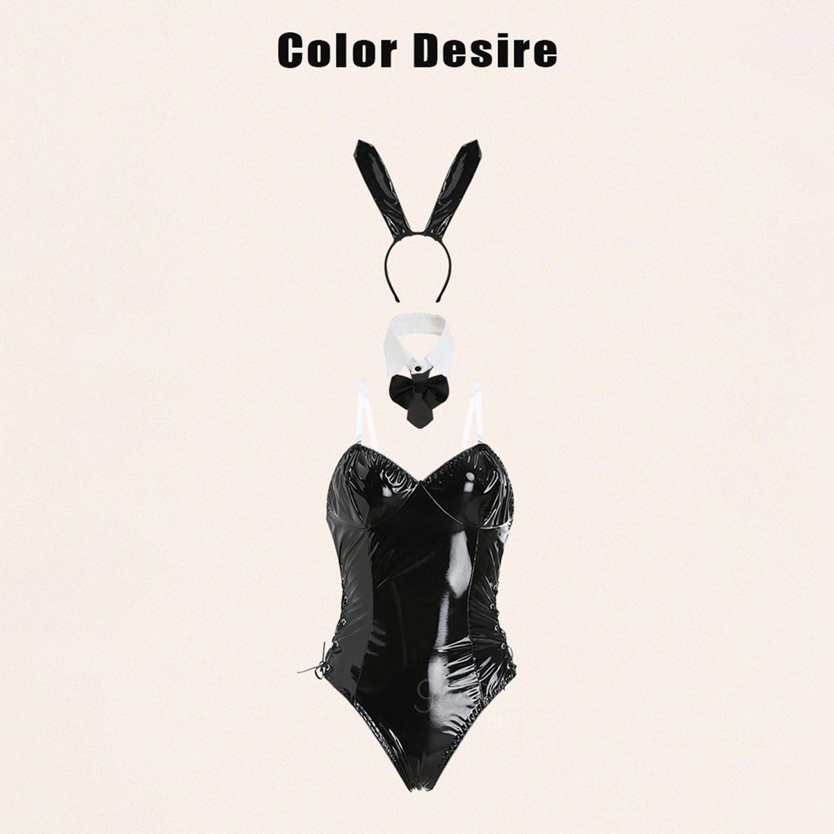 Bunny Costume Set Cosplay Bodysuit Girls With Bunny Ears