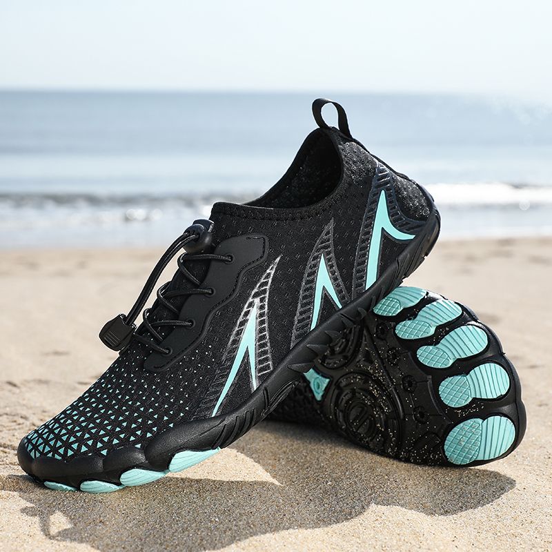 Lady Upstream Shoes Aqua Shoes Barefoot Swimming Shoes Black