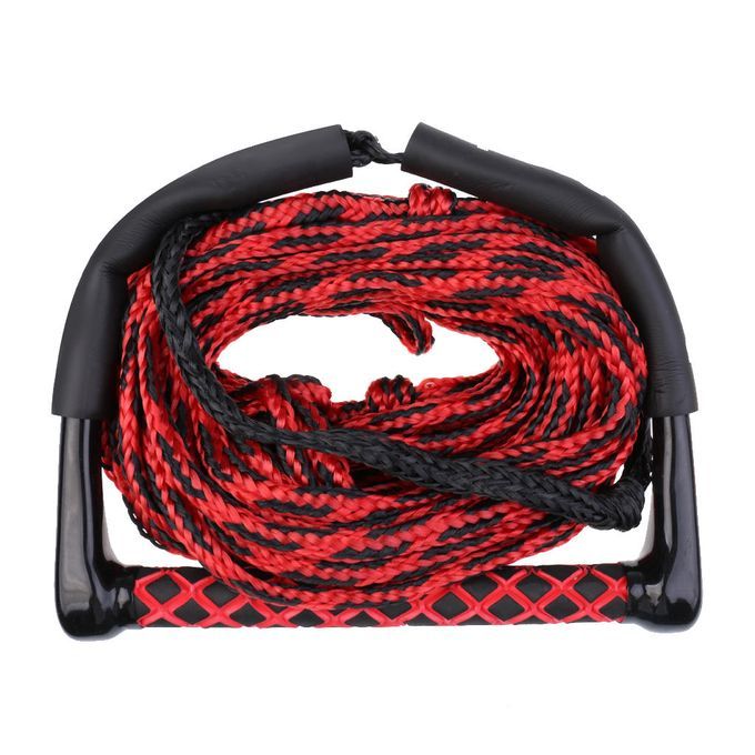 23 Meters 10mm Water Ski Wakeboard Knee Board Tow Rope Line Black, Red