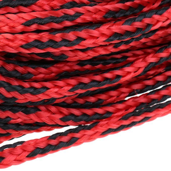 23 Meters 10mm Water Ski Wakeboard Knee Board Tow Rope Line Black, Red