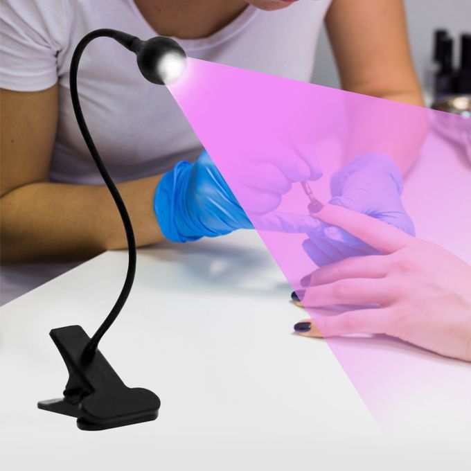 Mini Manicure UV Glue Purple Light Curing Lamp With Book