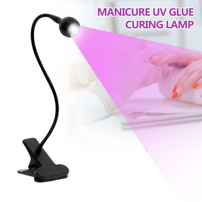 Mini Manicure UV Glue Purple Light Curing Lamp With Book