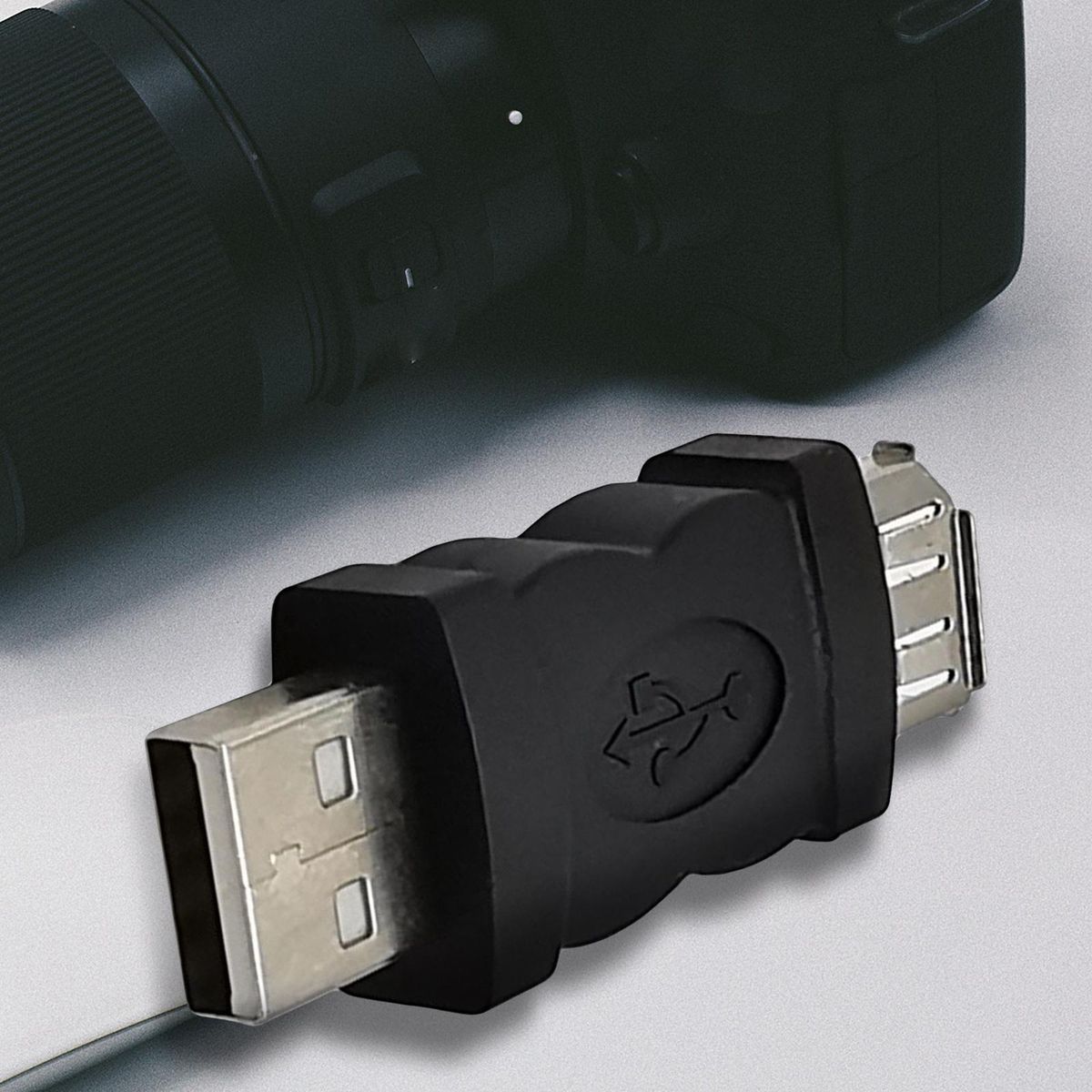 Firewire IEEE 1394 6 Pin Female To USB Male Adaptor Convertor For