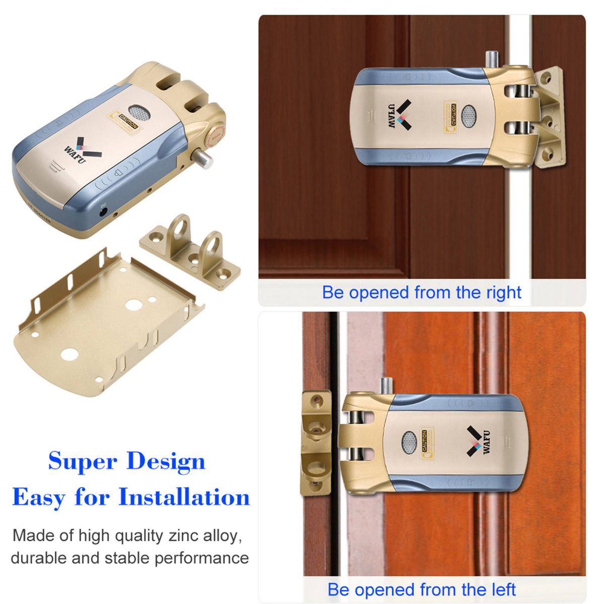 WF-018U Wireless Remote Control Lock Security Invisible