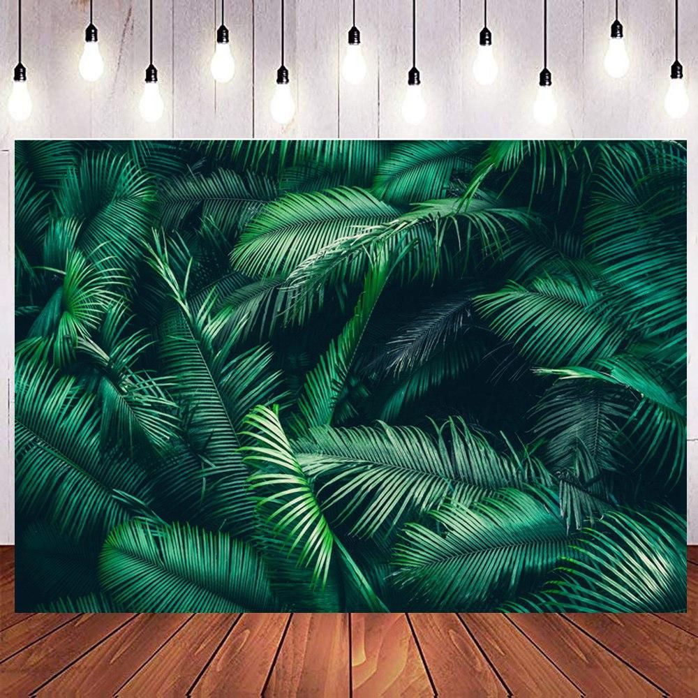 W-766 Vinyl Photography Backgrounds Grass Green Leaves Newborn Baby Shower Birthday Screen Chroma Key Scene Backdrops