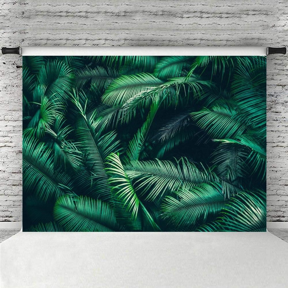 W-766 Vinyl Photography Backgrounds Grass Green Leaves Newborn Baby Shower Birthday Screen Chroma Key Scene Backdrops