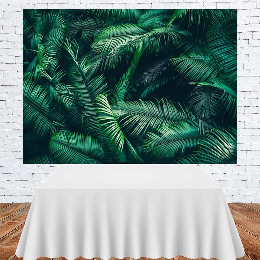 W-766 Vinyl Photography Backgrounds Grass Green Leaves Newborn Baby Shower Birthday Screen Chroma Key Scene Backdrops