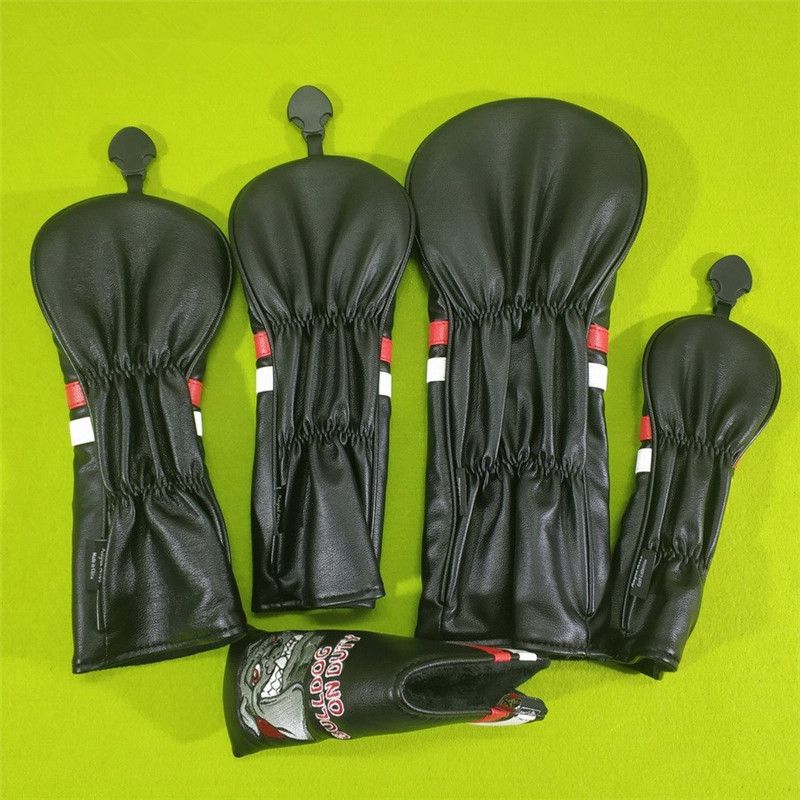 Bulldog On Duty Golf Driver Head Covers Fairway Woods Pu