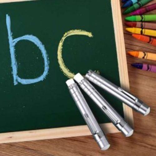8Pcs Aluminum Alloy Chalks Holder, Teacher's