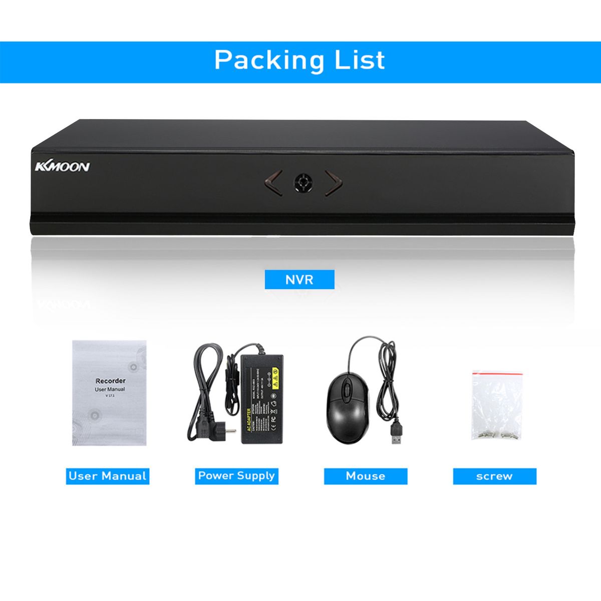 4CH POE NVR (1080p/3MP/4MP/5MP/6MP/8MP/4K) POE Network Video
