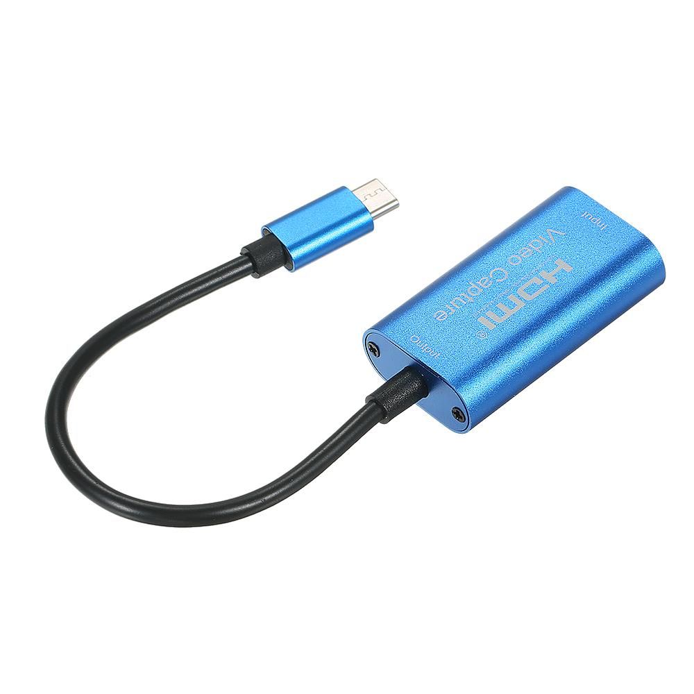 HD Video Capture Card Maximum Support 4K Input 1080P Output Small Size Aluminum Alloy Shell Wide Compatibility Type-C Interface