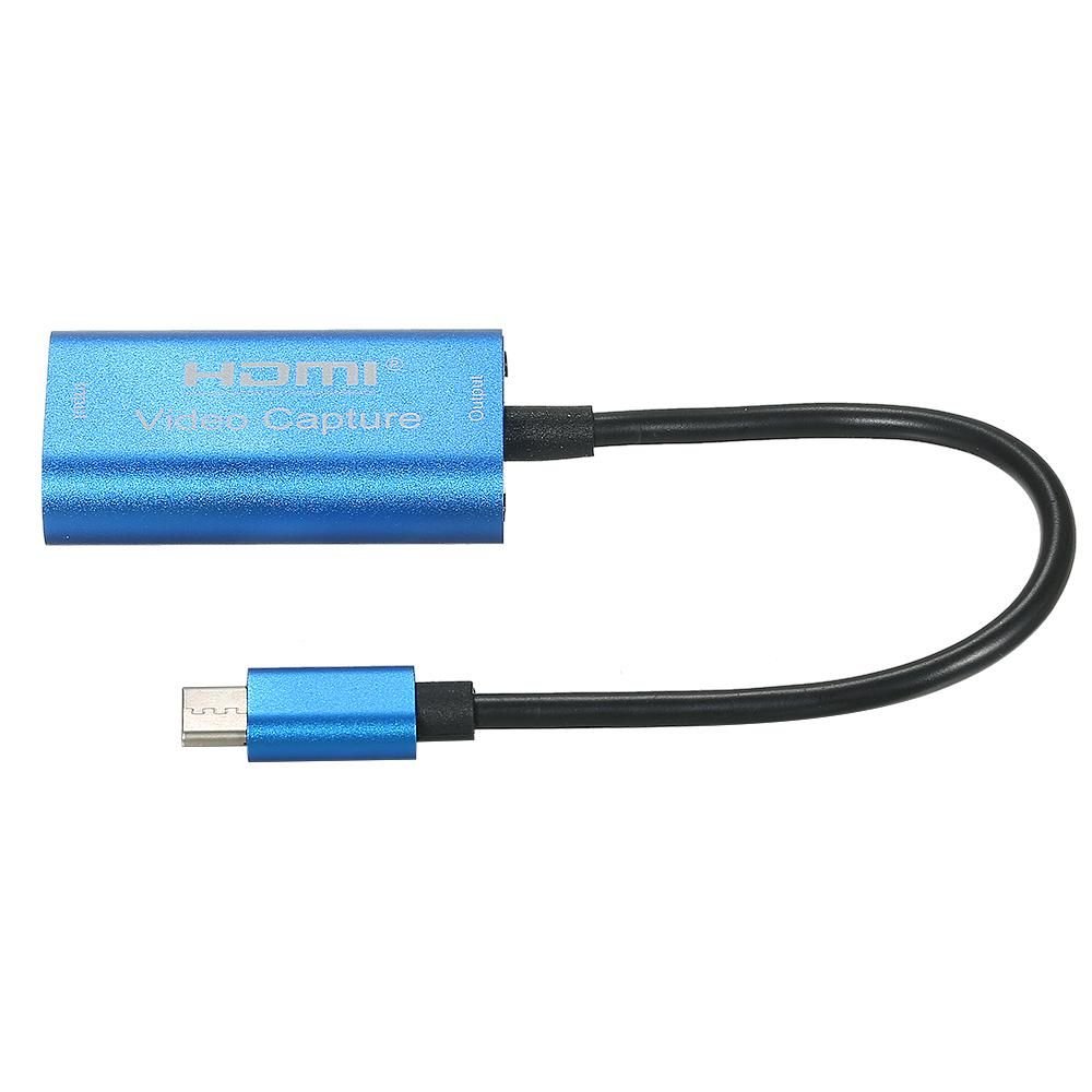 HD Video Capture Card Maximum Support 4K Input 1080P Output Small Size Aluminum Alloy Shell Wide Compatibility Type-C Interface