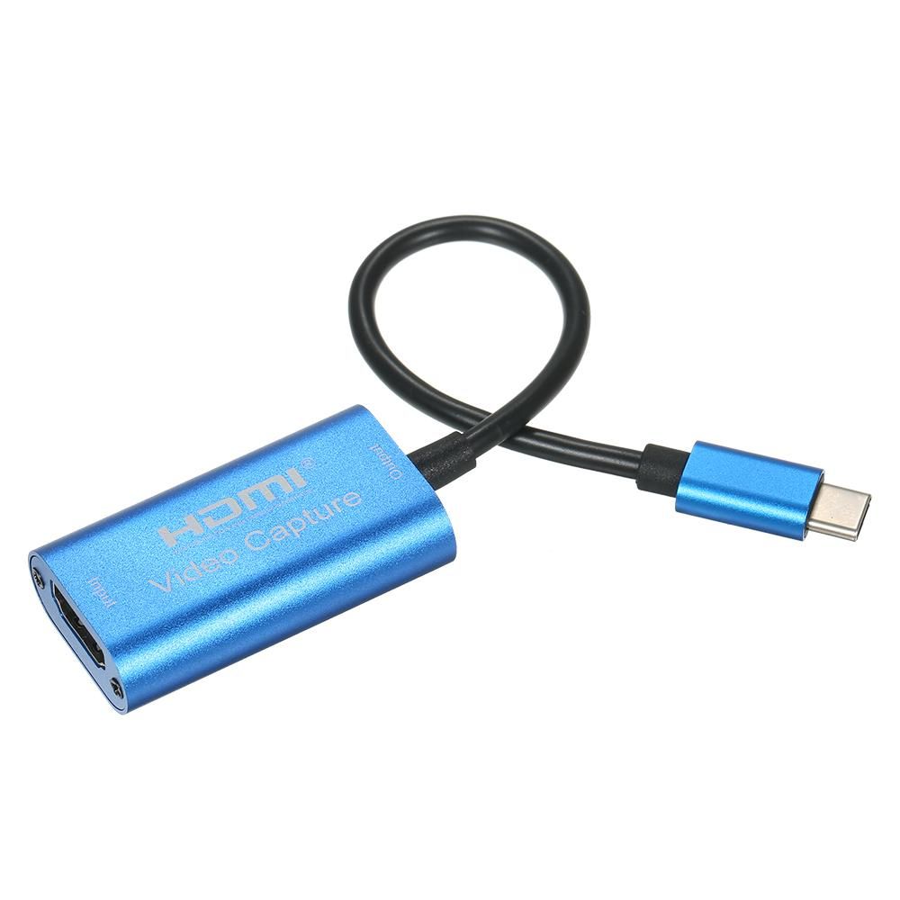 HD Video Capture Card Maximum Support 4K Input 1080P Output Small Size Aluminum Alloy Shell Wide Compatibility Type-C Interface