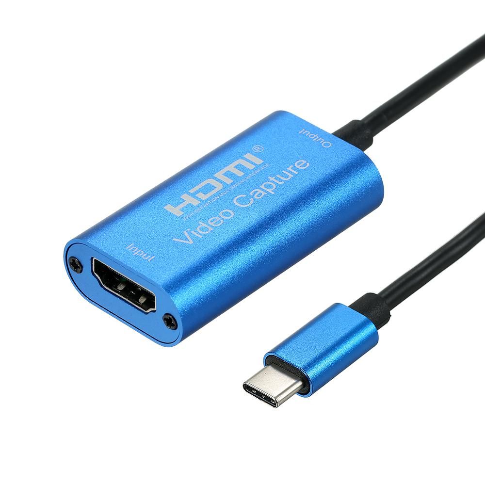HD Video Capture Card Maximum Support 4K Input 1080P Output Small Size Aluminum Alloy Shell Wide Compatibility Type-C Interface