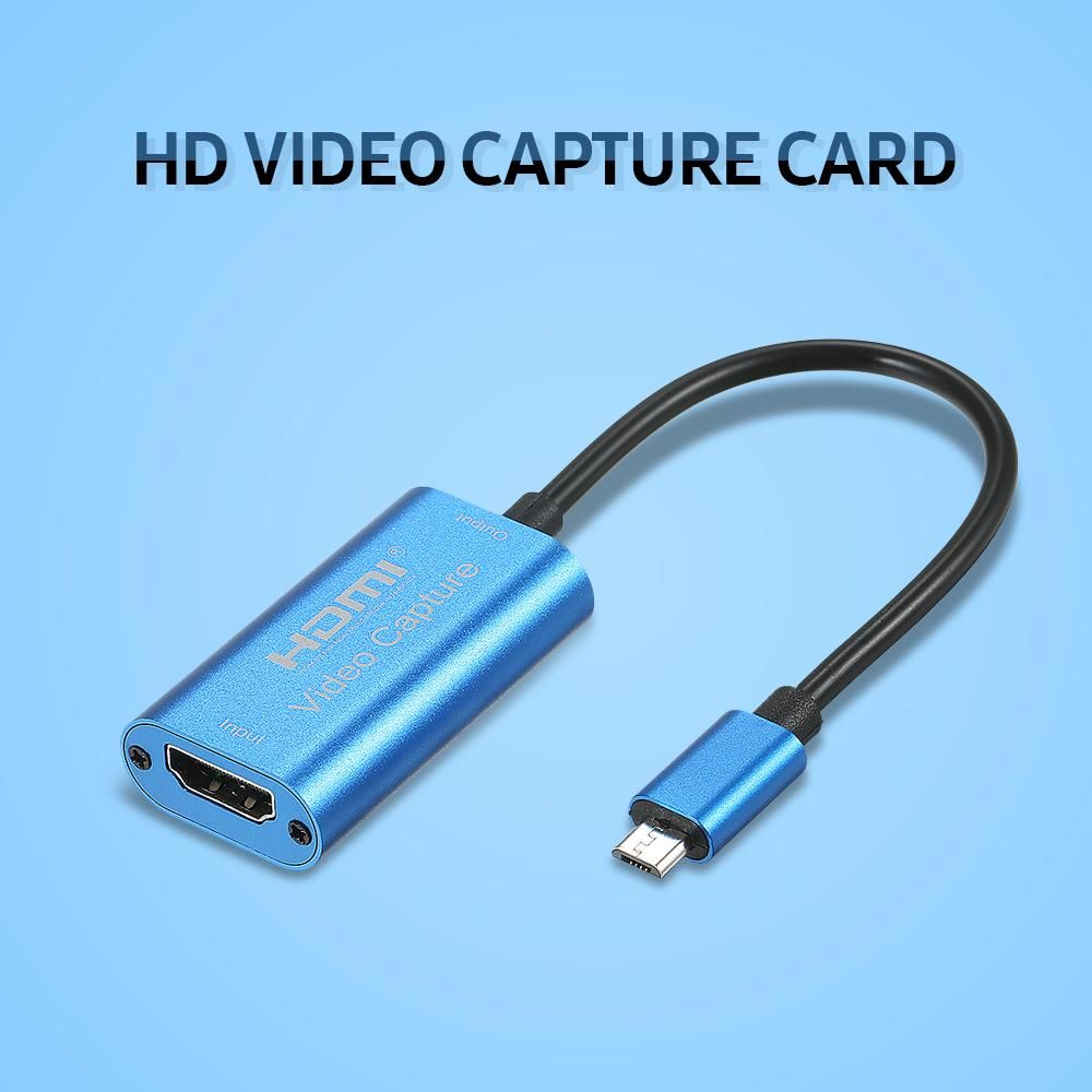 HD Video Capture Card Maximum Support 4K Input 1080P Output Small Size Aluminum Alloy Shell Wide Compatibility Type-C Interface