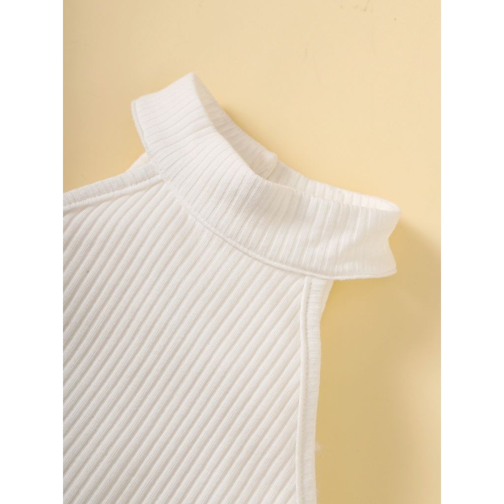 1-6Years Kid Girl Neck Hanging Sleeveless Top+Shorts