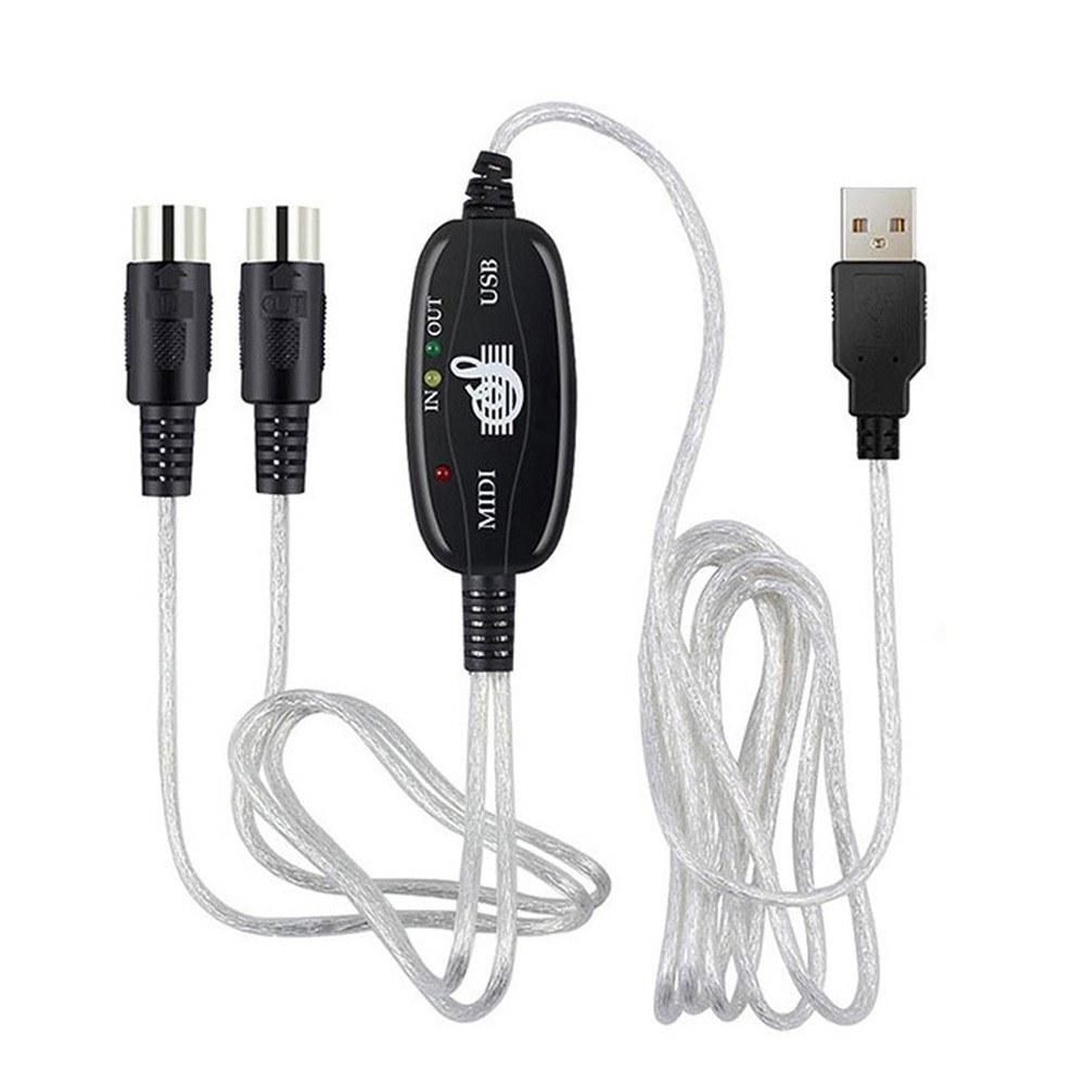 Professional Audio Equipment Creator Line Music Editor Cord PC To Music Keyboard Converter IN-OUT Interface MIDI To USB Cable