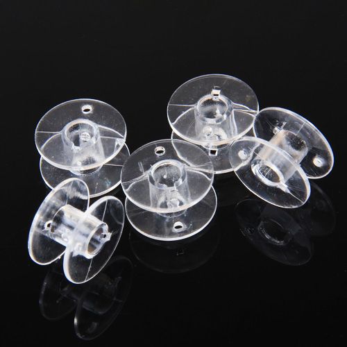 5x Sewing Machine Bobbins Spool Plastic For Brother   Singer