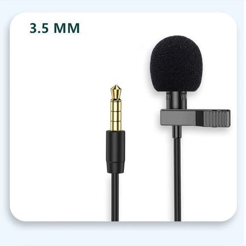 1.5m Mini Condenser Clip-on Lapel Mic  (3.5mm)