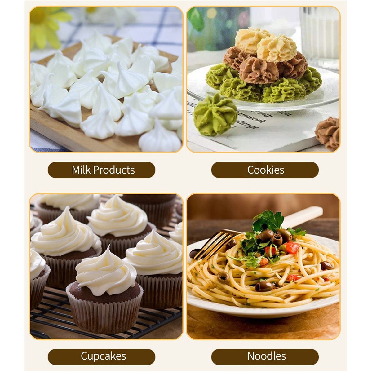 50PCS Disposable Pastry Bags Transparent Disposable Cake
