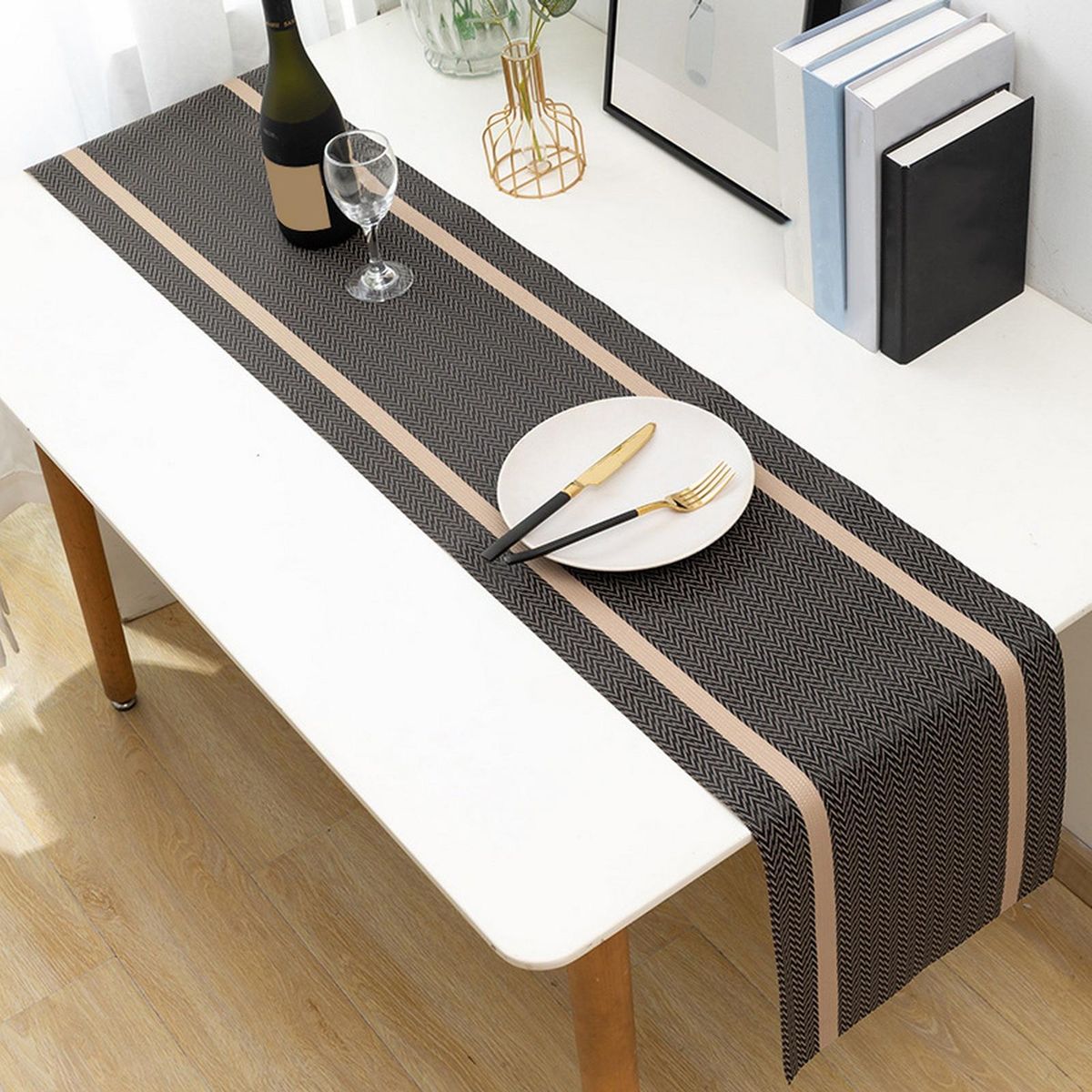 Tablecloth Dinning Room Table Runner Brown