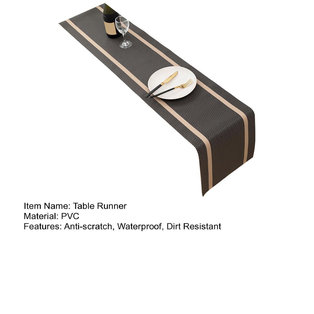 Tablecloth Dinning Room Table Runner Brown