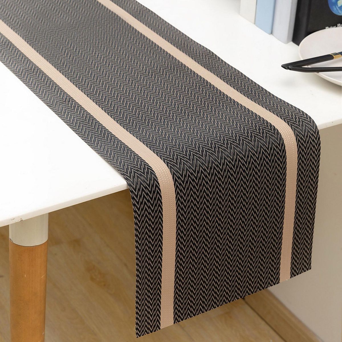 Tablecloth Dinning Room Table Runner Brown