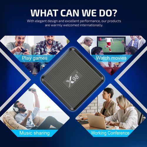 X98Q UHD 4K Android11.0 Smart TV Box 2G+16G Amlogic S905W2 Media Player