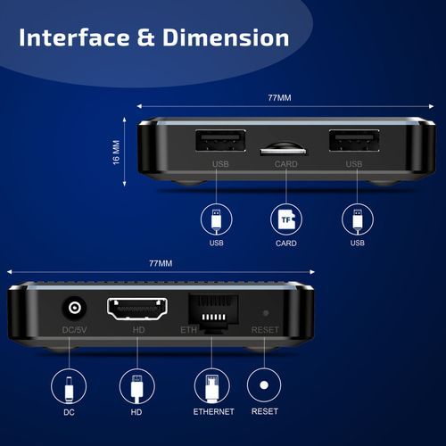 X98Q UHD 4K Android11.0 Smart TV Box 2G+16G Amlogic S905W2 Media Player