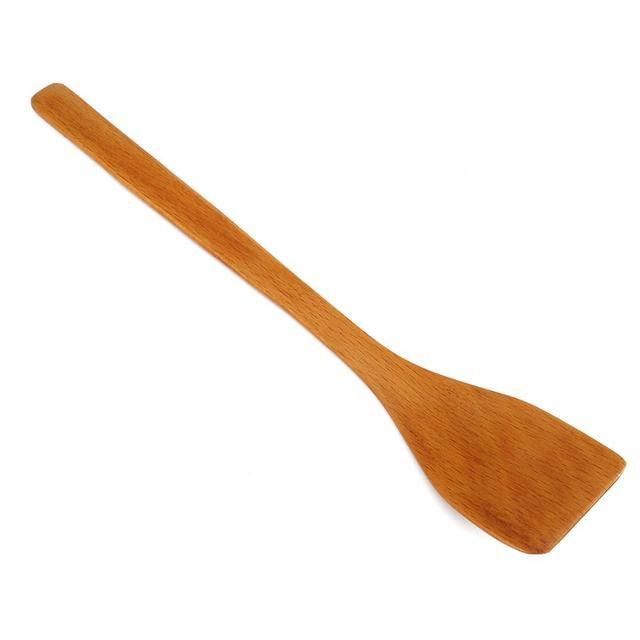 Creative No-Stick Wooden Spatula Cake Baking Tool
