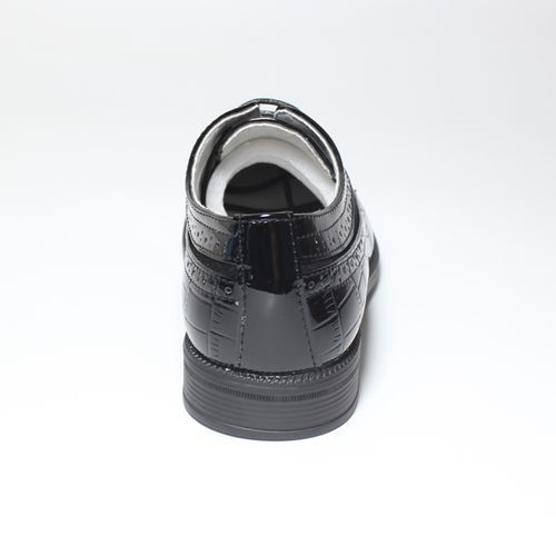 Kids Boys Shoes Lace Up Brogue OXfords-Black