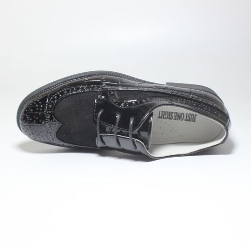 Kids Boys Shoes Lace Up Brogue OXfords-Black